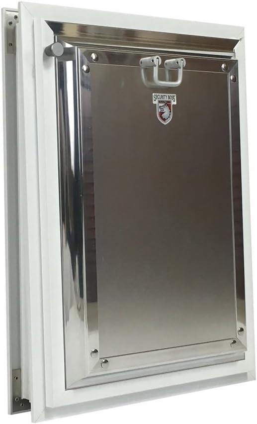 Security Boss MaxSeal PRO Pet Door for Doors - Small/Medium 7" x 9" - Dual Flap