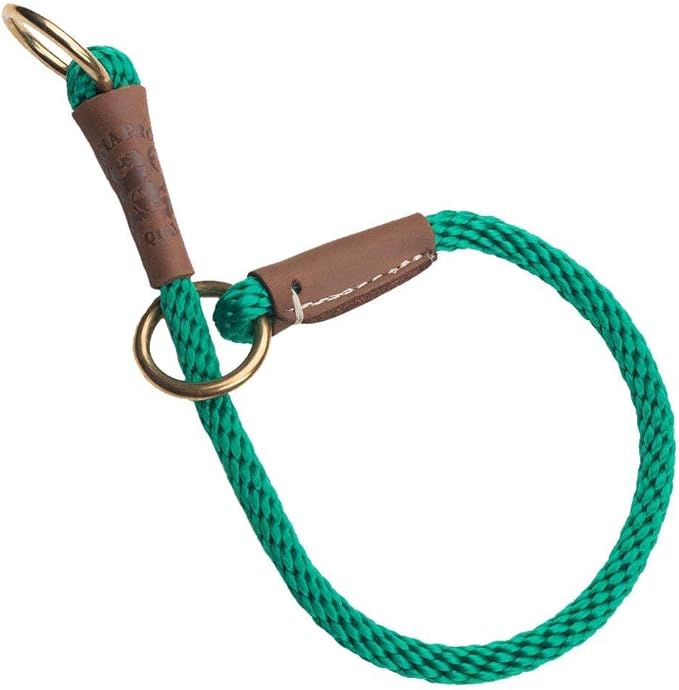 Mendota Pet Command Slip Collar - Dog Training Collar - Made in The USA - Kelly Green - 22 in