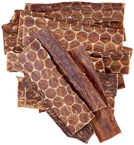 hotspot pets Beef Esophagus Dog Treats (6 INCHES - 25 Count) Grass Fed with No Added Hormone, All Natural Jerky Dog Treats - Dog Chews Rich in Glucosamine & Chondroitin for Joint Health