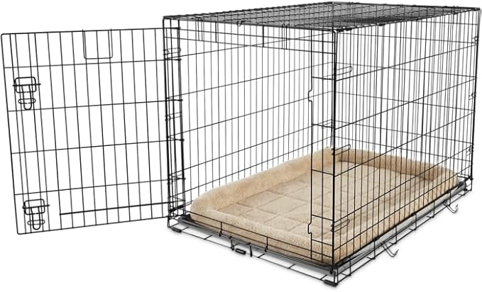 EveryYay by Petco 1-Door Dog Crate X-Large 42" L X 28.5" W X 30.4" H Black: No Handles