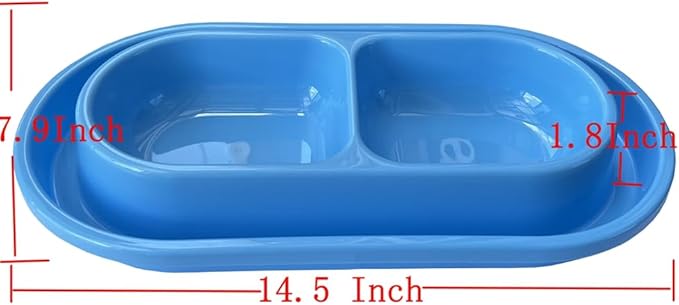 Ant Proof Cat Dish Pet Feeder 32 Oz Food Water Bowl for Small Medium Size Dogs Cats (Pink,M)