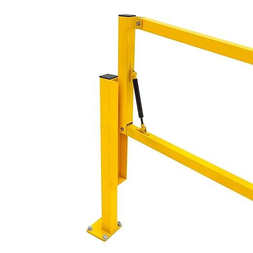 10' Dock Door Gate, OSHA-Compliant Safety Barrier, Loading Bay Fall Hazard Protection, Openings Up to 118" W, Counterbalanced, Indoor Use, Guardian