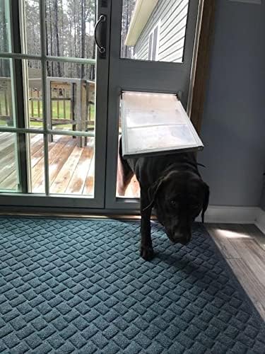 Endura Flap Thermo Panel Pet Door for Sliding Glass Doors | Heavy-Duty Aluminum Frame with Secure Locking Cover | Energy Efficient & Easy Install | White, XL Flap, 93.25"-96.25" Slider Height