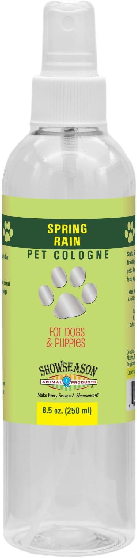 Showseason® Spring Rain Dog Cologne 8.5 oz | Dog Perfume Long Lasting Odor Eliminator Spray