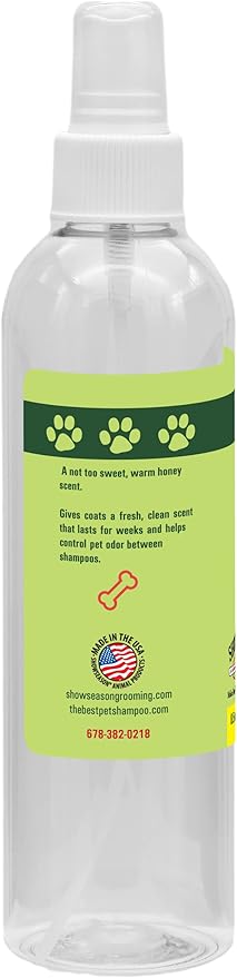 Showseason Animal Products Oatmeal Milk and Honey Dog Cologne 8.5 oz. | Dog Perfume, Long-Lasting, Deodorizing Spray, Made In The USA