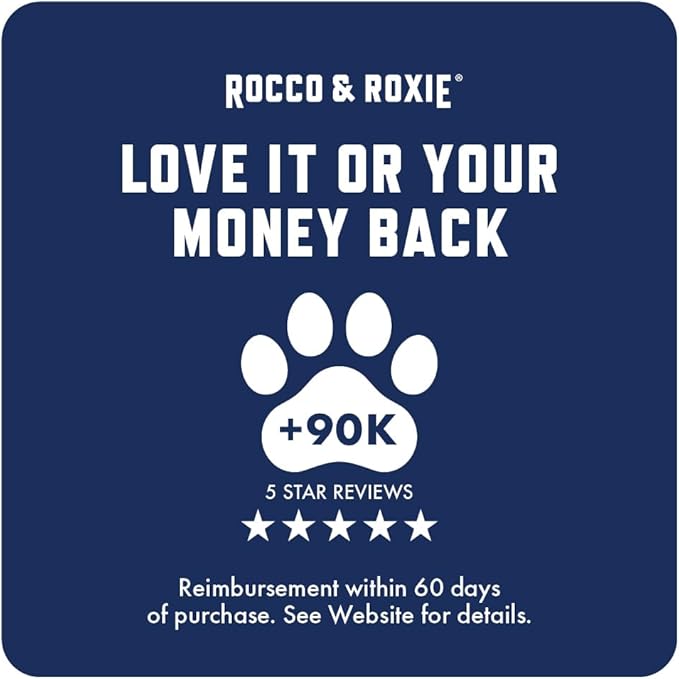 Rocco and Roxie Dog UTI Treatment, Cranberry Supplement for Dogs, Bladder Control, Urinary Tract Support with D-Mannose and Tart Cherry, Incontinence Health Supplements, Dog Treat Soft Chews 60 ct