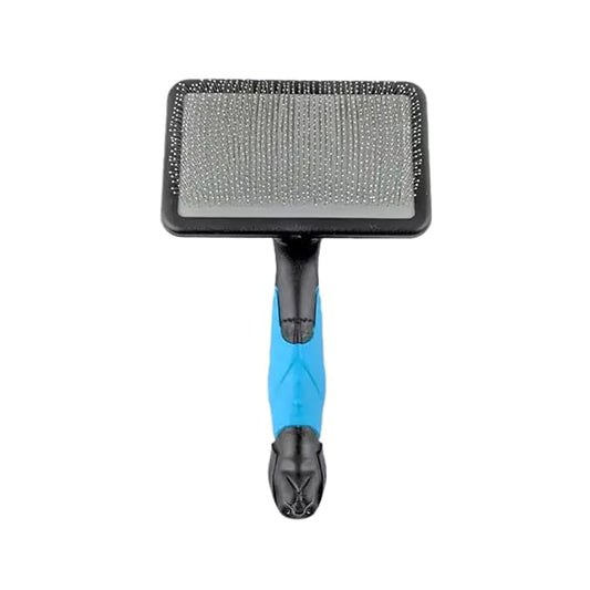 Mr. Slick Large Slicker Brush with Protected Pins to prevent cratches. Great brush for older pets, sencitive skin.