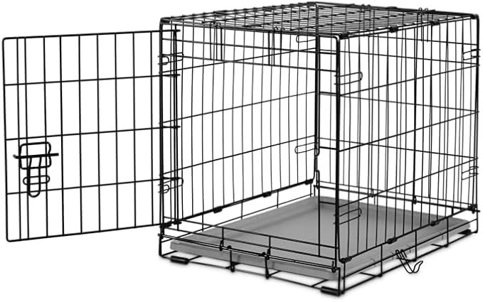 EveryYay by Petco 1-Door Dog Crate Small 24.8" L X 17.4" W X 19.5" H Black: No Handles