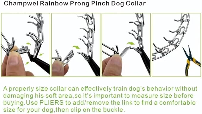 No Pull Dog Collar Dog Training Collar for Small Medium Large Dogs (Silver, XL)