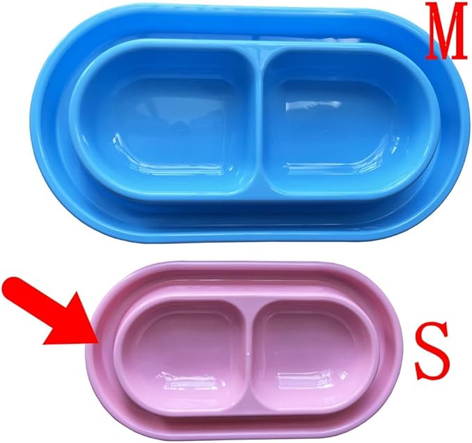 Cat Kitten Dish Dog Puppy Feeder Pet Bowl Ants go Away Grey, S