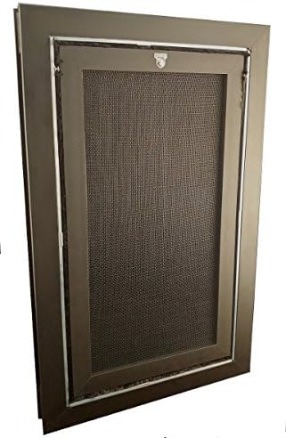 Security Boss Door Mounted Screen Dog Door - for Swinging and Sliding Screen Doors - Pet Door for Large Dogs and Small Cats Alike - Durable Aluminum Frame - Scratch Resistant Screen