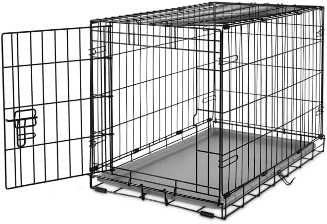 EveryYay by Petco 1-Door Dog Crate Medium 30" L X 19.1" W X 21.5" H Black: No Handles