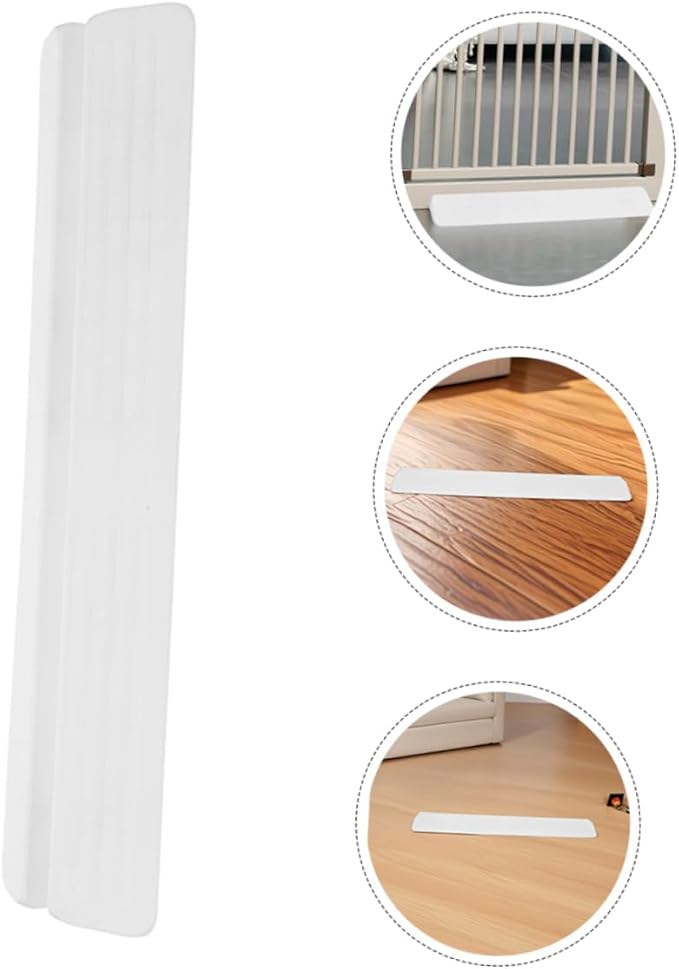 2Pcs Safety Gate Pedals Slip Floor Height Guardrail Accessories for Pet Gates Durable Indoor Puppy and Cat Safety Barrier Easy Installation White