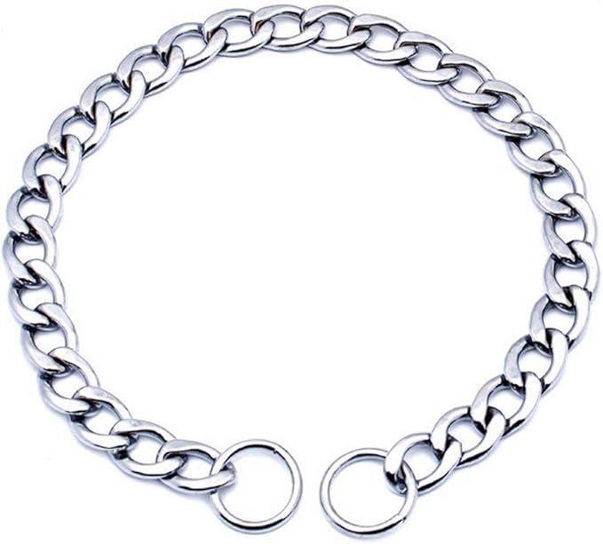 SGODA Chain Dog Training Choke Collar, 22 in, 3.0 mm