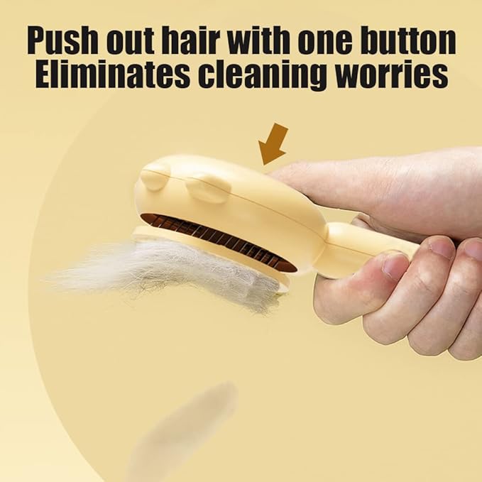 Magic Pet Comb, Pet Grooming Brush, Cat and Dog Brush for Shedding, Pet Massage Cleaning Slicker Brushes for Dogs Cats, Shedding Brush for Short or Long Haired Cat Dogs Tangled Hair (Green-A)