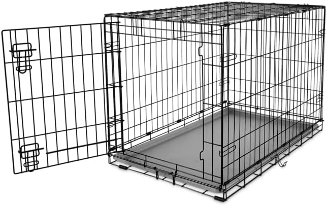 EveryYay by Petco 1-Door Dog Crate Large 36" L X 22.5" W X 24.9" H Black: No Handles