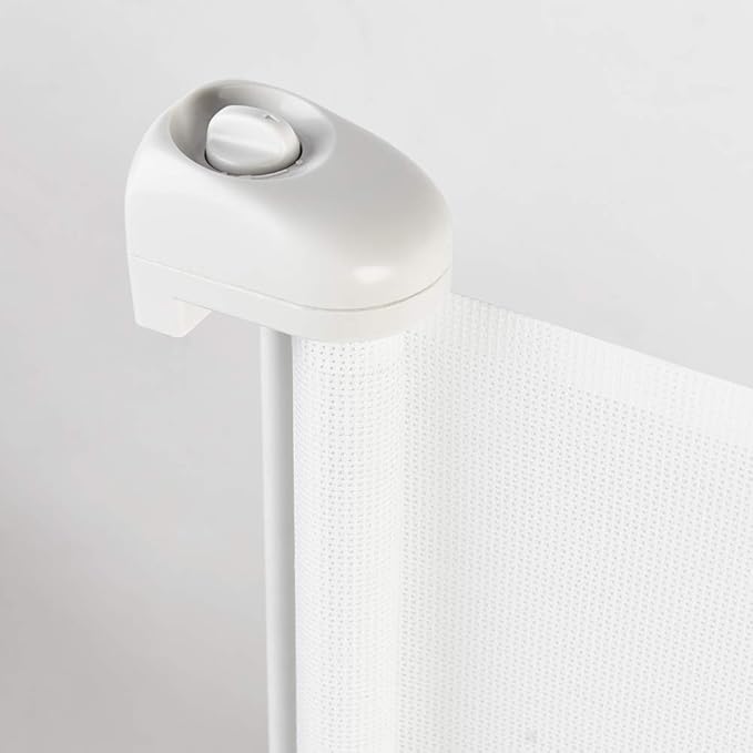 EasyBaby Retractable Baby Gate, 33" Tall, Extends up to 55'' Wide, White/Child Safety Baby Gates, Pet Retractable Gates for Stairs, Doorways, Hallways, Indoor and Outdoor