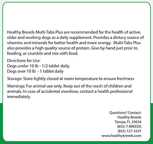 Healthy Breeds Labrador Retriever Multi-Tabs Plus Chewable Tablets 180 Count