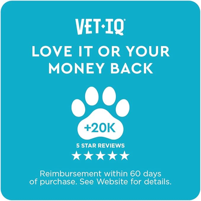 VetIQ Flea & Tick Support for Dogs, Flea and Tick Chewable, Supports Dog's Natural Flea Defenses, Free of Added Chemicals and Garlic, Hickory Smoke Flavor, 60 Count