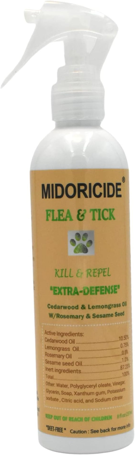 Dog Extra Defense Flea and Tick Control Spray - to Kill and Repel Ticks and Fleas -8oz for Dogs and Horses