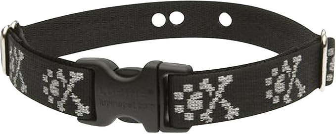 LupinePet Originals 1" Bling Bonz 12-17" Containment Collar Strap for Medium Dogs