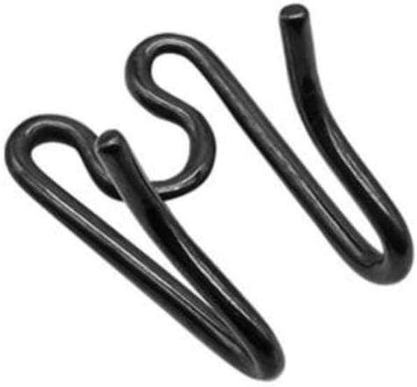 Herm Sprenger Black Stainless Steel Prong Collar with Click-Lock Buckle and Nylon Loop - 2.25 mm x 16 inches