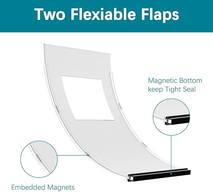 HARDLIGHT Never Rust Extra Large Dog Door with Aluminum Frame, Extreme Weather XL Dog Door for Door, Two Sliding Panels, Pet Door for Dogs Up to 220 lbs