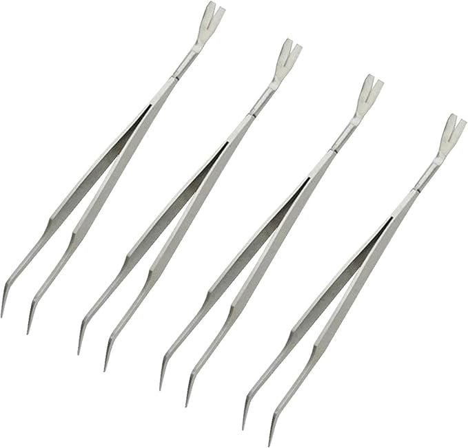 1Pc Silver 2 in 1 Tick Removal Tool for Pets,Stainless Steel Professional Tick Tweezers Ticks Remover for Dogs, Cats and Humans,Flea and Tick Control,Tick Remover Tools Flea and Tick Control