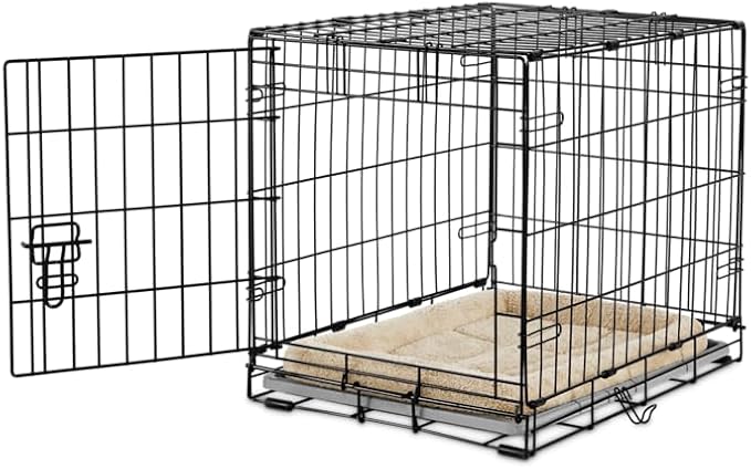 EveryYay by Petco 1-Door Dog Crate Small 24.8" L X 17.4" W X 19.5" H Black: No Handles