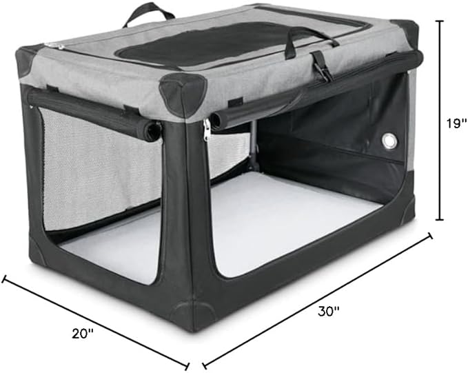 EveryYay by Petco Going Places Stow & Go Portable Canvas Dog Crate 30" L X 20" W X 19" H