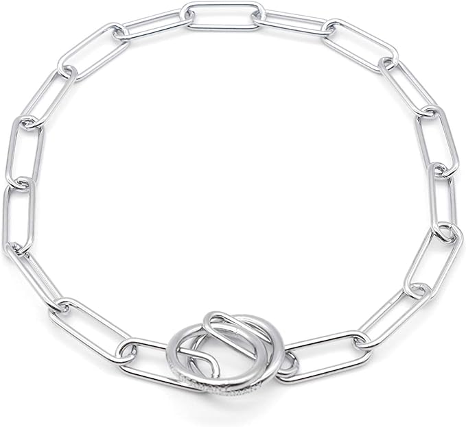 Herm Sprenger - Chrome Plated Steel Fur Saver Dog Collar - Long Link - Professional Training Collar for Small Petite Dogs - Puppy Collar - Correction Slip Chain - Made in Germany (18 inches (45 cm))