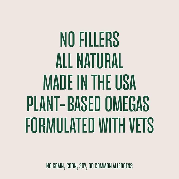 WagWell Ahiflower Omega Chews for Dogs | Vet-Formulated Health Supplement for Joints, Skin, Coat | Plant-Based Omega 3-6-9 | for Dogs of All Ages & Sizes, All Natural, Made in USA | 60 Chews