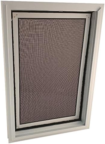 Security Boss Door Mounted Screen Dog Door - for Swinging and Sliding Screen Doors - Pet Door for Large Dogs and Small Cats Alike - Durable Aluminum Frame - Scratch Resistant Screen
