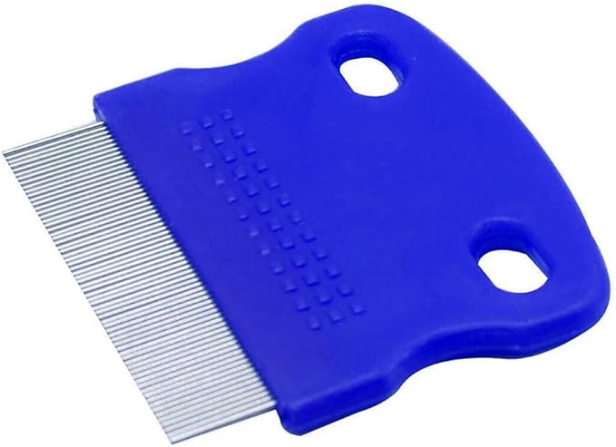Dog Comb for Removes Tangles and Knots - Undercoat Rake for Dogs- Grooming Tool with Stainless Steel Teeth and Ergonomic Grip Handle Pet Hair Comb for Home Grooming