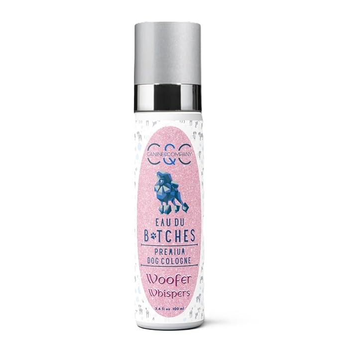 Eau Du Btches - Woofer Whispers Premium Dog Cologne, 3.4 fl oz - All-Natural & Alcohol-Free - Luxury Long Lasting Scent