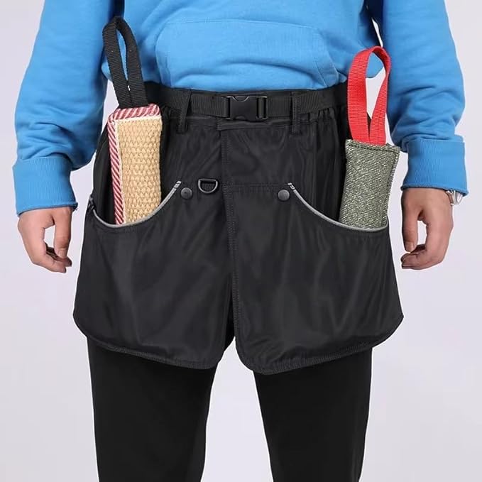 Dog Trainer Vest for Men Women with Big and Deep Pockets, Pet Handler Waist Treat Pouch Apron Design of Functionality for Holding Dog Stug Toy, Training Dummies, Rope (Medium)