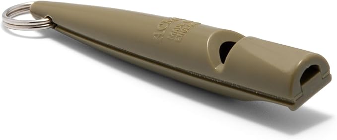 ACME 211.5 Professional Dog Training Whistle with Lanyard. BPA-Free Plastic. 90 dBA. Standardized 5400Hz Frequency for Larger Breeds. Weatherproof. Made in The UK (Olive Drab)