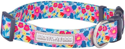 Lucky Love Dog - Adjustable Dog Collar with Easy Click Buckle for Small Dogs, Durable, & Comfortable for Male & Female Dogs, Pet Collar for Puppies & Adult Dogs - Valentina, Small