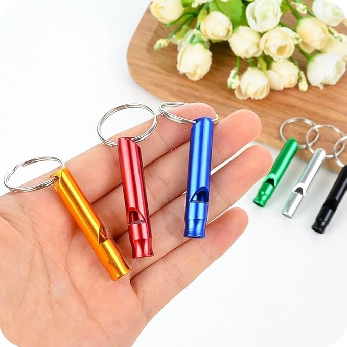 5Pcs Professional Dog Training Whistle Set, Metal Whistles for Small and Large Dogs, Stop Barking and Recall Training