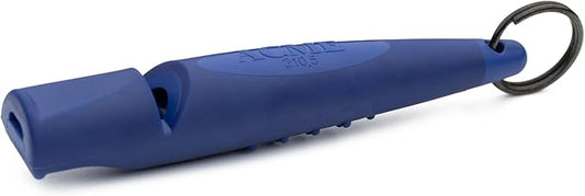 ACME Alpha 210.5 Professional Dog Training Whistle with Enhanced Ergonomic Grip. BPA-Free Plastic. 110 dBA. Standardized Frequency for Smaller Dogs. Weatherproof. Made in the UK (Baltic Blue)
