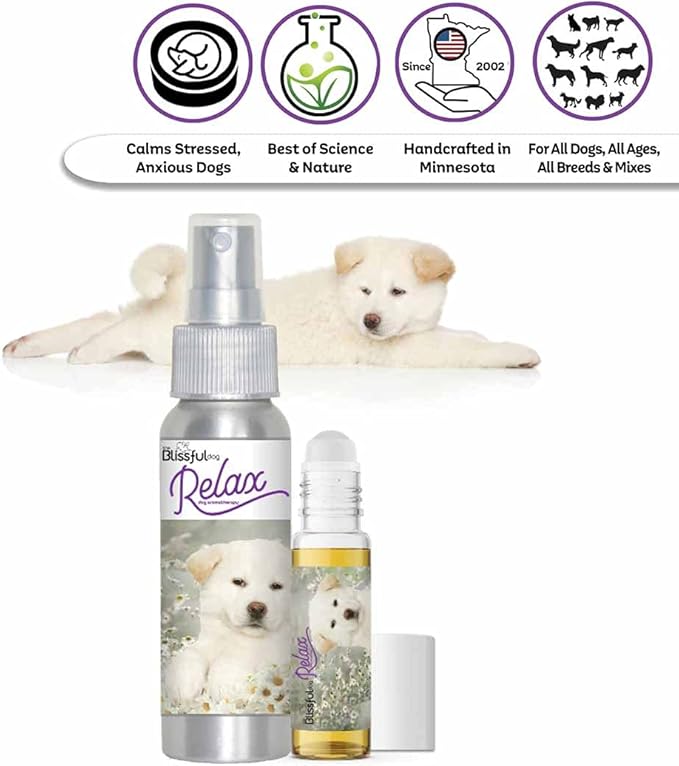 The Blissful Dog Akita Relax Dog Aromatherapy, 0.45-Ounce Roll-On