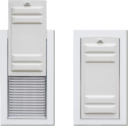 Armor Flex Heavy-Duty Aluminum Frame Pet Door for Extra Large-Sized Dogs (100+ lbs.) by High Tech Pet - Door Mount Dog Door, Air Tight, Easy Install, Security Panel (12.5" x 25"Pet Opening) - AF2-XL