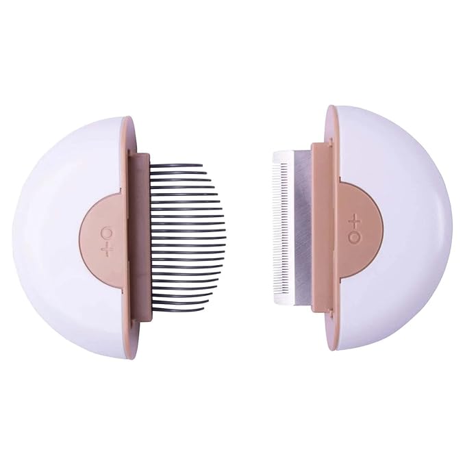 Pet Life ® 'LYNX' 2-in-1 Travel Connecting Grooming Pet Comb and Deshedder