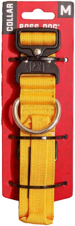 Boss Dog Tactical Collar, Yellow, Medium