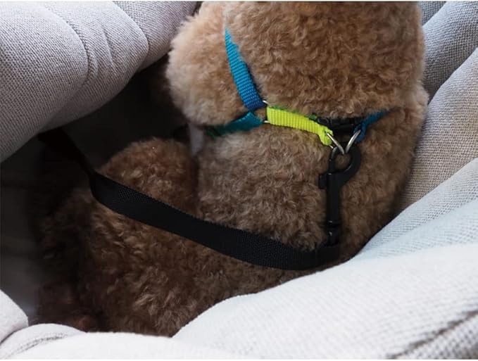 K10 Car-Go Tote - Dual Purpose Pet Tote and Dog Car Seat - Carry Your Dog or cat Safely with Harness Attachment - Attach The Bag to a seat to use as a Pet Carrier (Oatmeal Beige)