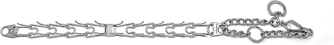 Herm Sprenger Prong Dog Training Collar with Quick Release Buckle Ultra-Plus Chrome Plated Steel Pet Pinch Collar No-Pull Collar for Dogs Anti Pull Training Collar Made in Germany 4mm x 25in XL