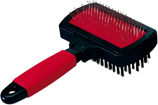 Ferplast Carder with Brush for Dogs and Cats GRO 5982, Ideal for Medium and Long-haired Animals, 17 x 10,5 x h 5 cm