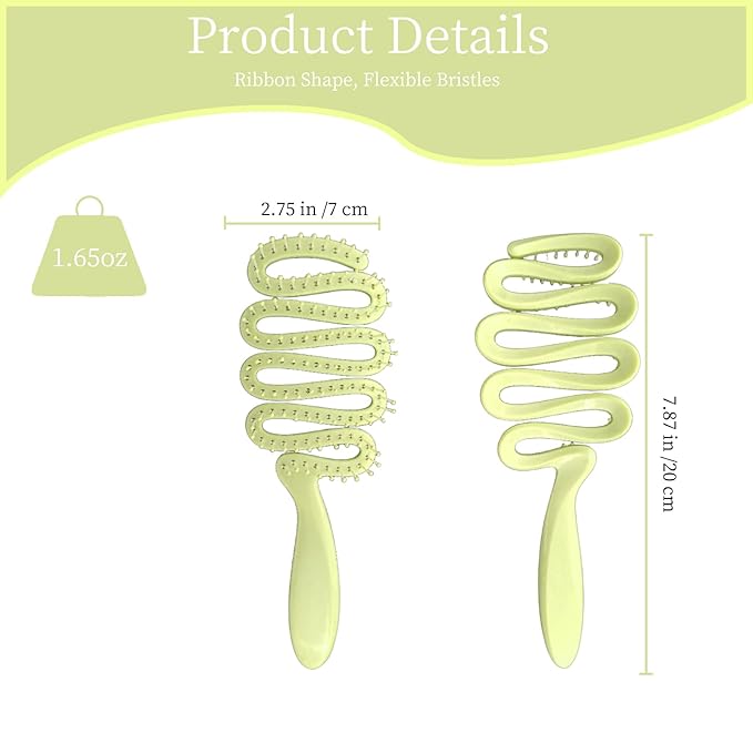 Soft Bristle Dog Brush for Small Breeds - Yorkie, Shih Tzu, Maltese Pomeranian Maltipoo Essential - 3 Color - Puppy Accessories (Green)