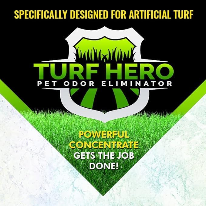 Pet Odor Eliminator For Artificial Turf | Powerful Bio-Enzymatic Formula Targets the Most Offensive Odors On All Surfaces | 2 (1 Quart) Bottles