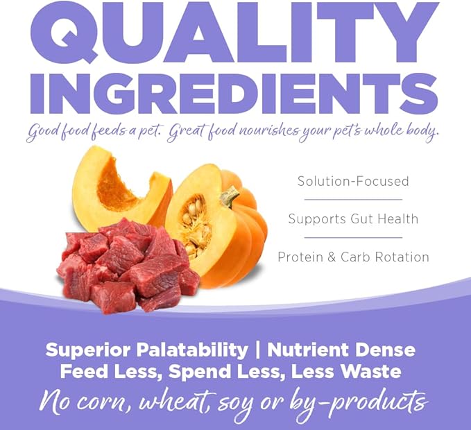 NutriSource Pure Vita Grain Free Lamb & Pumpkin Dog Food, 25LB